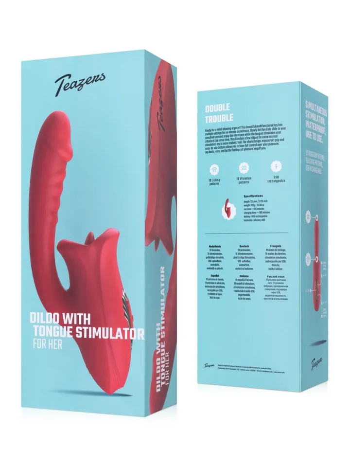 Teazers Dildo With Clitoris Stimulator - Vibrators 5 [full]