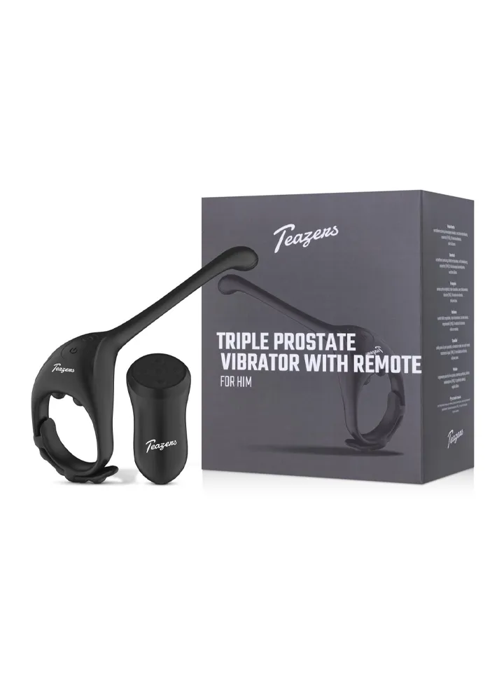 Teazers Triple Prostate Vibrator With Remote - Prostatas stimulators 6 [full]
