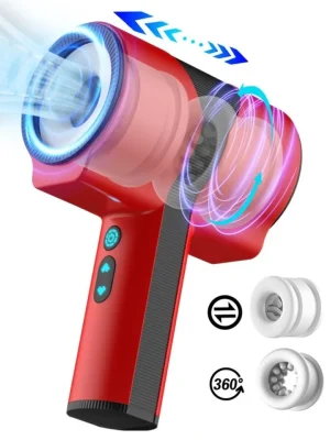 Teles Scoop Automatic Masturbator Twist & Turn Red - Automātiskais masturbators 1 [full]