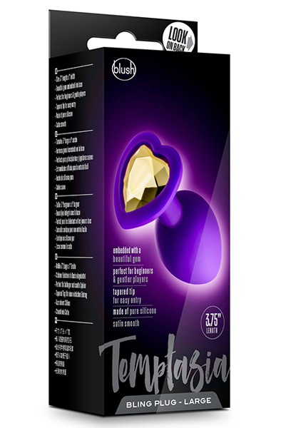 Temptasia Bling Plug Purple Large - Anālais spraudnis 2