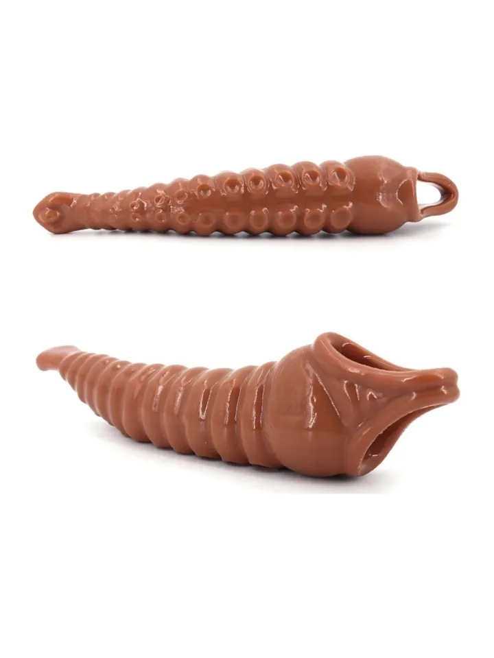 Tentik Vibrating Penis Sleeve 22 cm - Vibrējošs penisa pagarinātājs 1 [full]