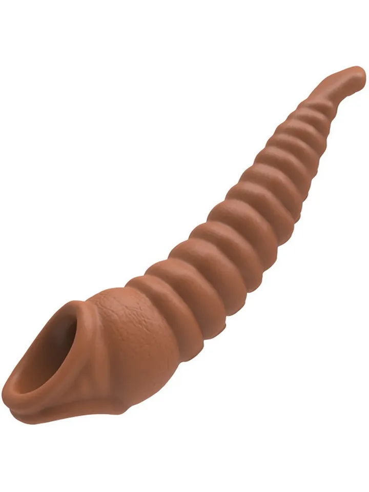 Tentik Vibrating Penis Sleeve 22 cm - Vibrējošs penisa pagarinātājs 3