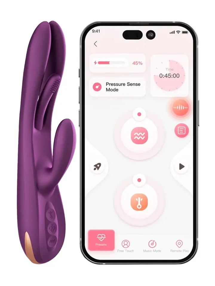 Terri App Controlled Tapping Rabbit Vibrator - Lietotņu kontrolēts trušu vibrators 1 [full]