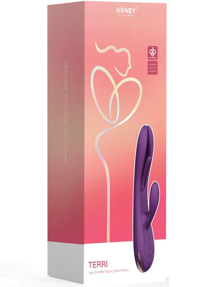 Terri App Controlled Tapping Rabbit Vibrator - Lietotņu kontrolēts trušu vibrators 5