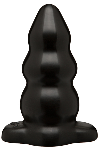 The Classics Triple Ripple Butt Plug Large Black - Anālais spraudnis 1