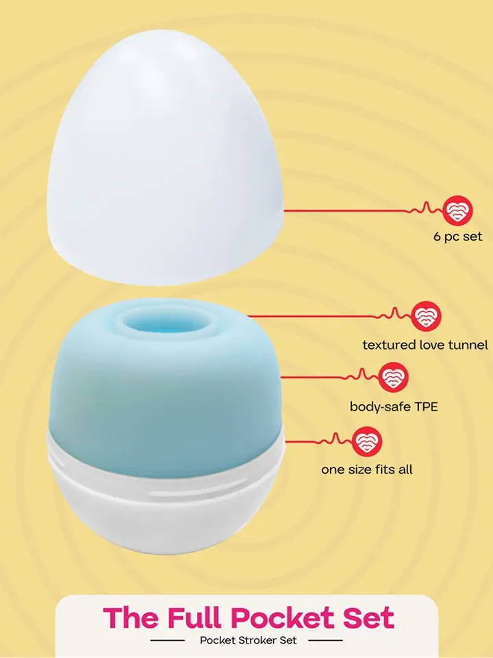The Full Pocket Stroker Set 6-pack - Tenga ola 3 [full]