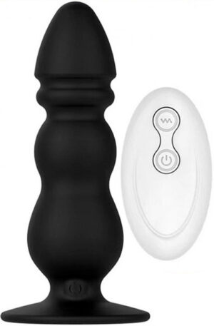 The Red Vibrating Shock Plug 13cm - Vibrējošs anālais spraudnis 1
