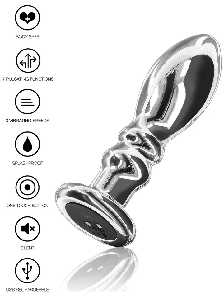 The Slider Vibrating Plug Medium - Vibrējošs anālais spraudnis 1