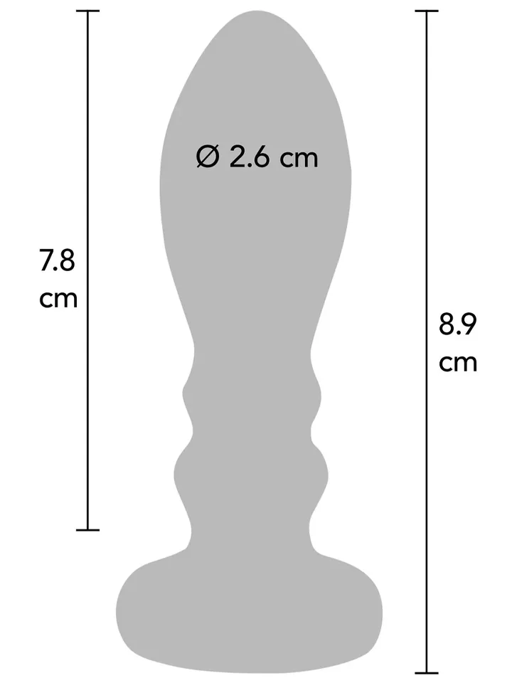 The Slider Vibrating Plug Medium - Vibrējošs anālais spraudnis 2