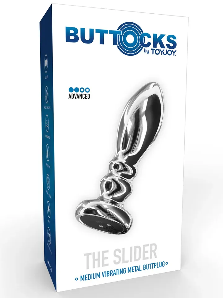 The Slider Vibrating Plug Medium - Vibrējošs anālais spraudnis 4