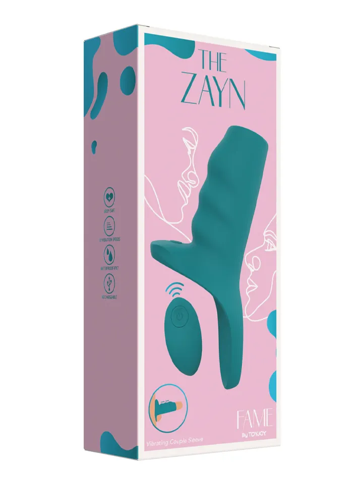 The Zayn Vibrating Couple Sleeve - Vibrējošs penisa pagarinātājs 3 [full]