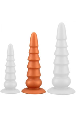 TheAssGasm Plug Pagoda 25 cm - Īpaši spožs anālais spraudnis 1