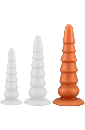 TheAssGasm Plug Pagoda 30 cm - Īpaši spožs anālais spraudnis 1