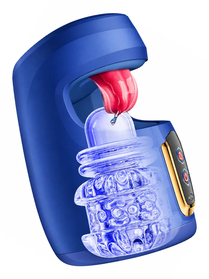 Thrusting & Licking Tongue Motion Cup - Automātiskais masturbators 1 [full]