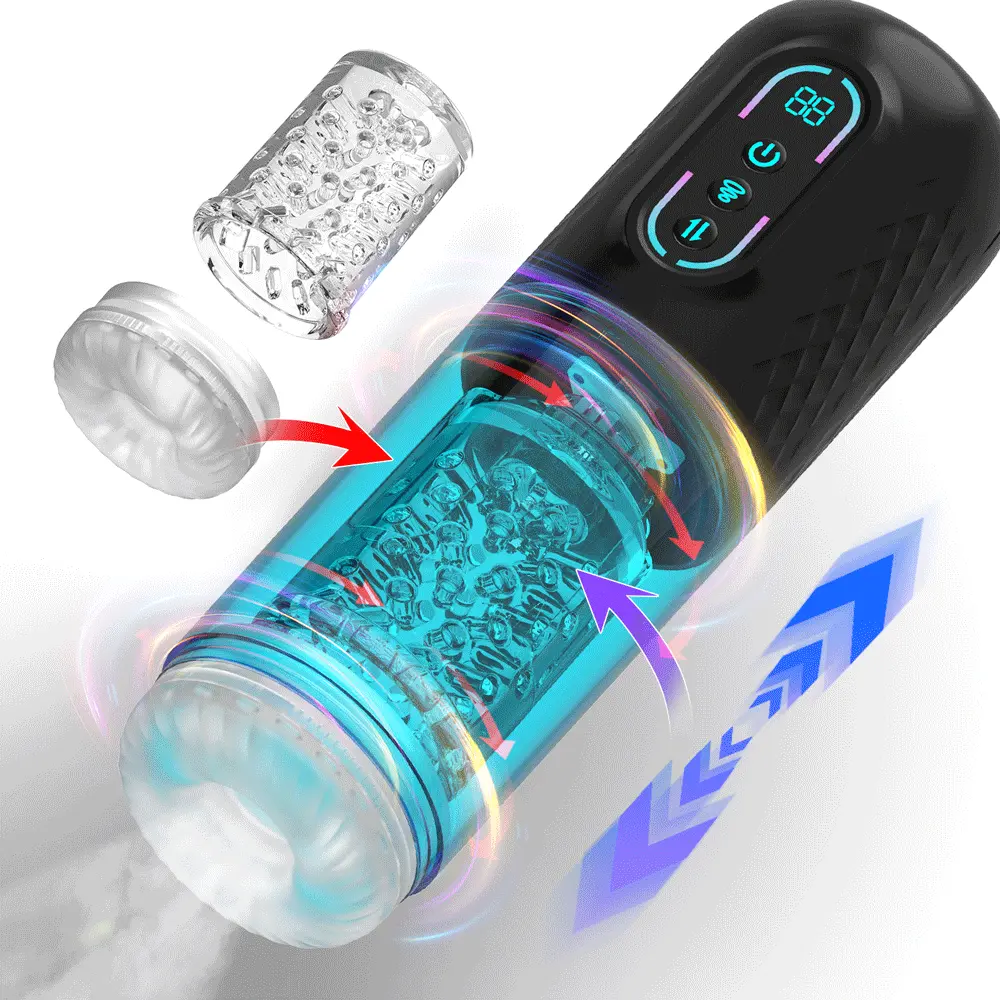 Thrusting & Sucking Masturbator Pump - Automātiskais masturbators 1 [full]