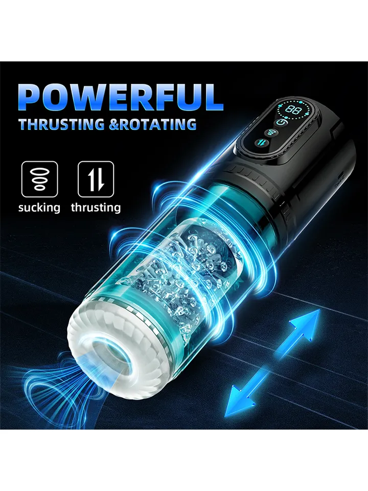 Thrusting & Sucking Masturbator Pump - Automātiskais masturbators 2 [full]