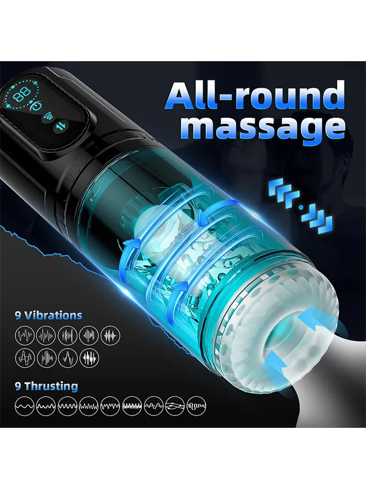 Thrusting & Sucking Masturbator Pump - Automātiskais masturbators 3 [full]