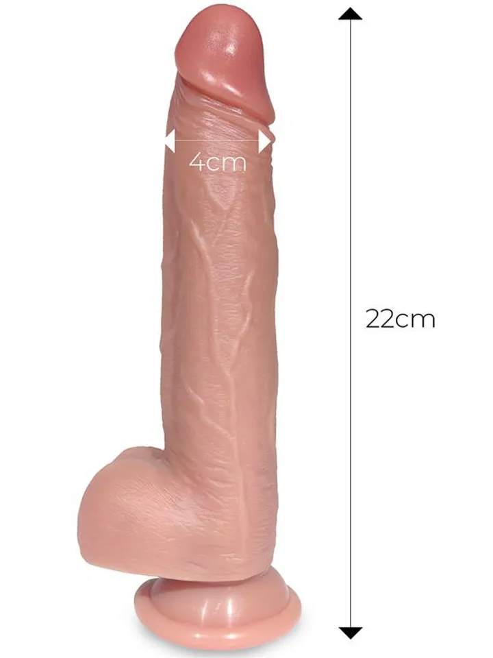 Tiberio Shaking Dildo With Thrusting, Rotation & Remote 22 cm - Vibrējošs dildo 2