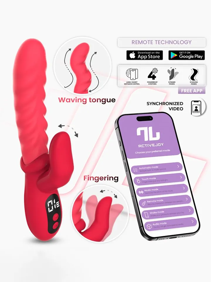 Tingly Vibrator With Finger, Waving & App - Lietotņu kontrolēts trušu vibrators 1 [full]