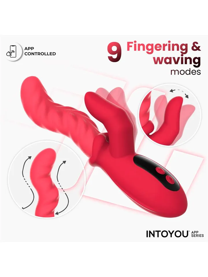 Tingly Vibrator With Finger, Waving & App - Lietotņu kontrolēts trušu vibrators 2 [full]