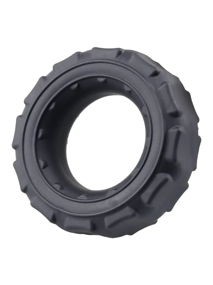 Tire Silicone Cock Ring Black - Gaiļa gredzens 1 [full]