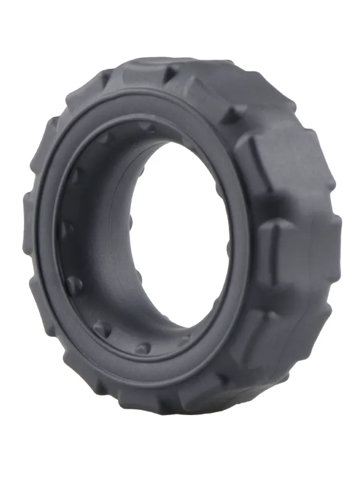 Tire Silicone Cock Ring Black - Gaiļa gredzens 3 [full]