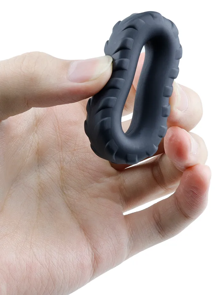 Tire Silicone Power Ring Black - Gaiļa gredzens 2 [full]