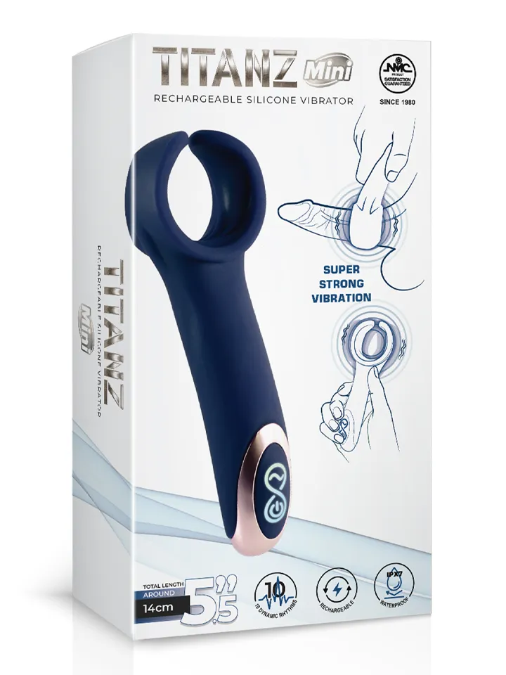 Titanz Silicone Rechargeable Vibrator - Vibrējošs masturbators 2 [full]