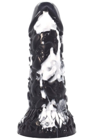 Toadyk Dildo Black-White 22 cm - Dragon dildo 1