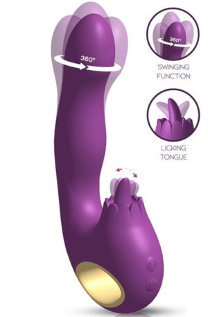 Toka Vibe, Swinging & Stimulating Licking Tongue - Trušu vibrators 1