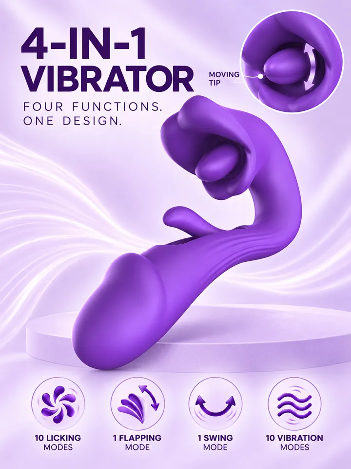 Tongue Flap Dual Vibe Purple - Vibrators 1 [full]