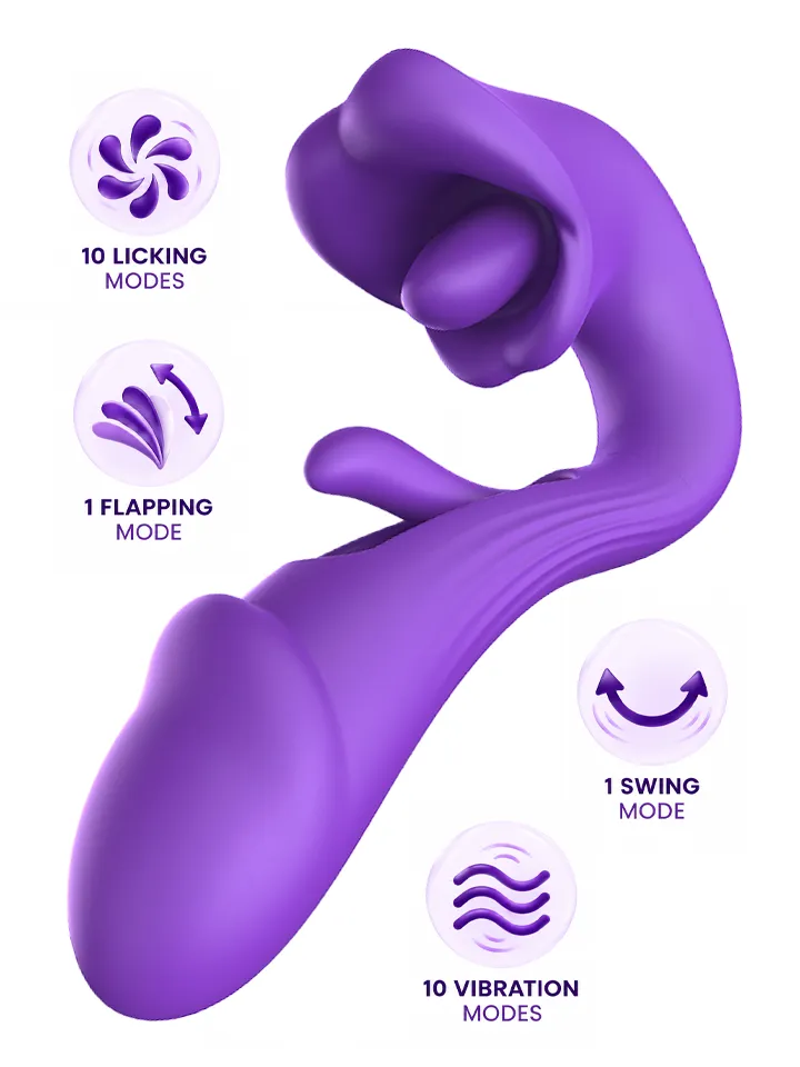 Tongue Flap Dual Vibe Purple - Vibrators 1 [full]