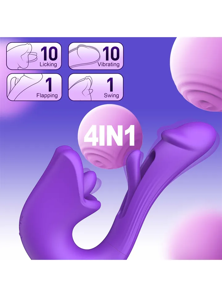 Tongue Flap Dual Vibe Purple - Vibrators 2 [full]