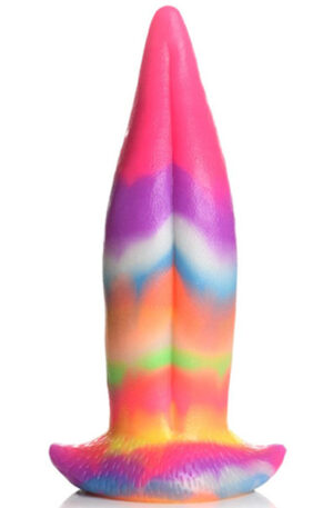 Tongue Glow-in-the-Dark Dildo 21,5 cm - Dragon dildo 1