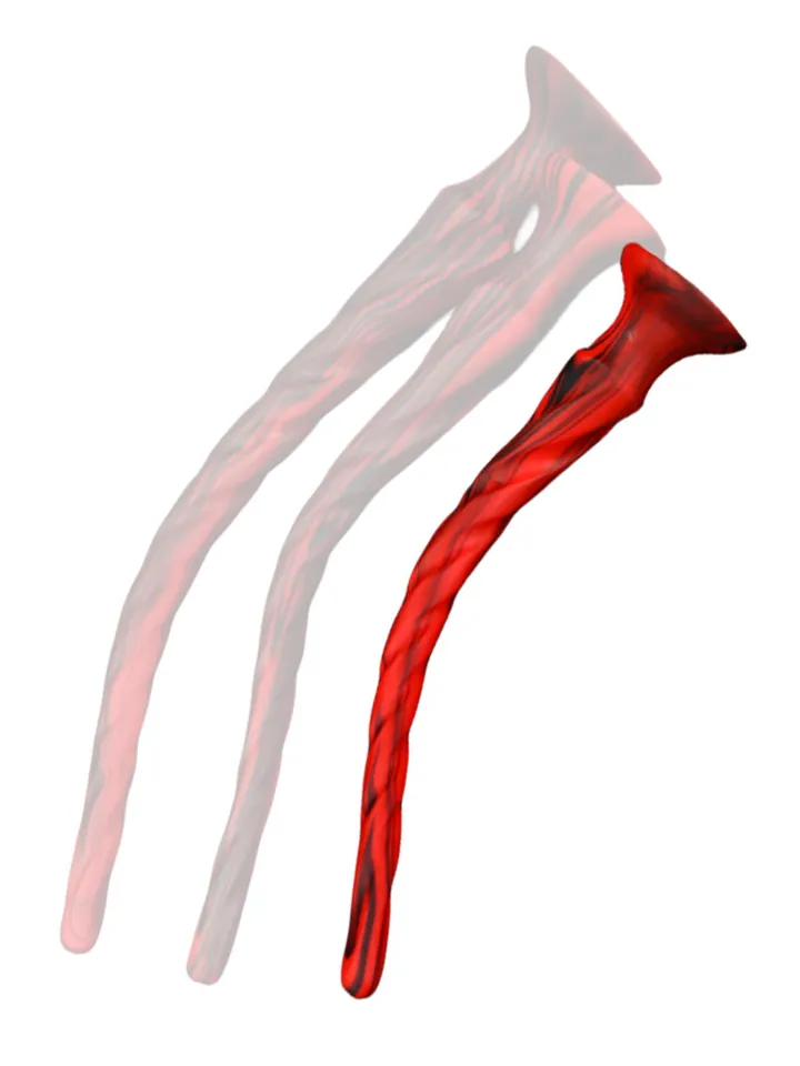 Torthy Dildo Black/Red 40 cm - Īpaši garš anālais dildo 1 [full]