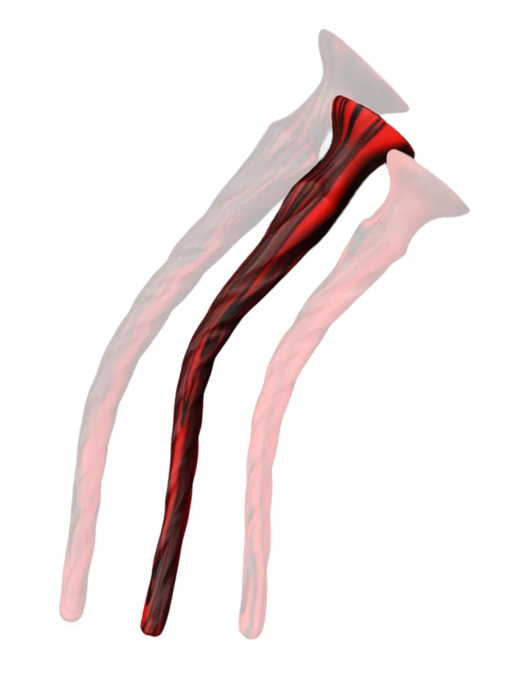 Torthy Dildo Black/Red 50 cm - Īpaši garš anālais dildo 1 [full]