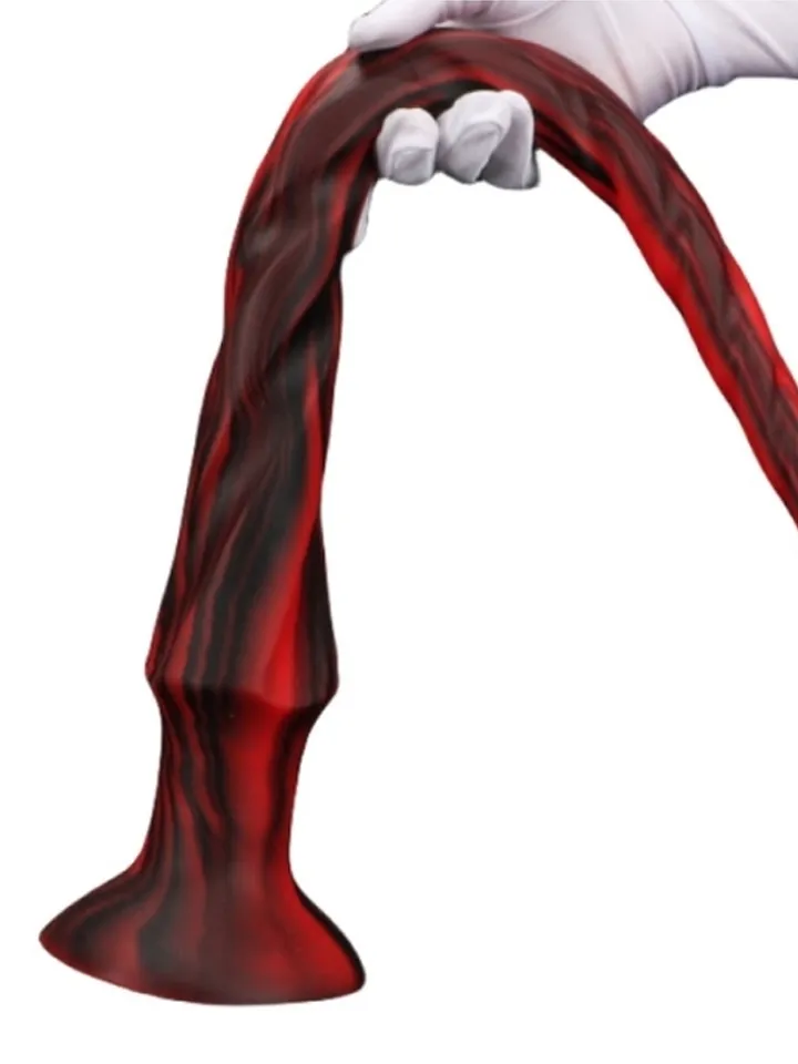 Torthy Dildo Black/Red 50 cm - Īpaši garš anālais dildo 2 [full]
