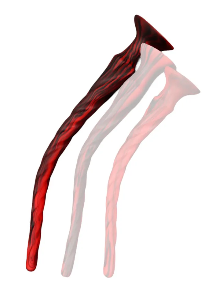 Torthy Dildo Black/Red 63 cm - Īpaši garš anālais dildo 1 [full]