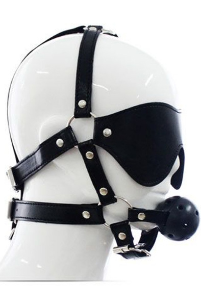 Total Head Harness Restraint - Jostas ar gag bumbu 1