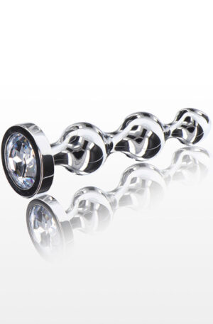 ToyJoy Diamond Star Beads Medium - Anālais spraudnis metāla 1