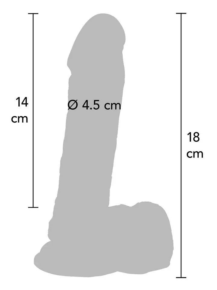 ToyJoy Get Real Dildo With Balls 18 cm - Dzīvīgs dildo 2 [full]