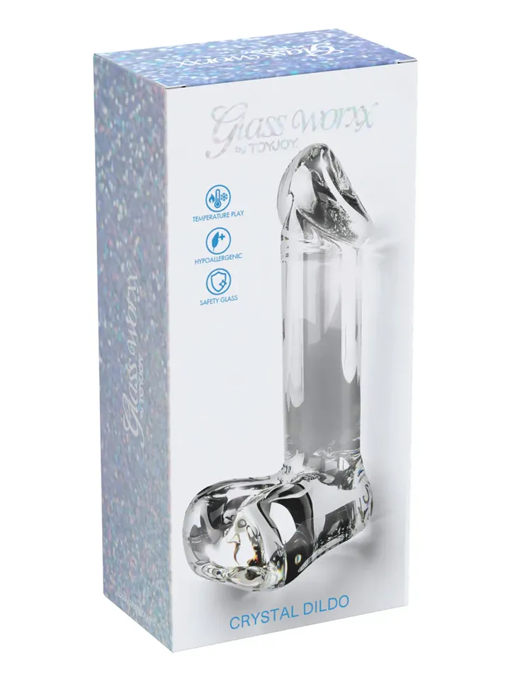 ToyJoy Glass Worxx Crystal Cock 17,5 cm - Stikla dildo 3 [full]