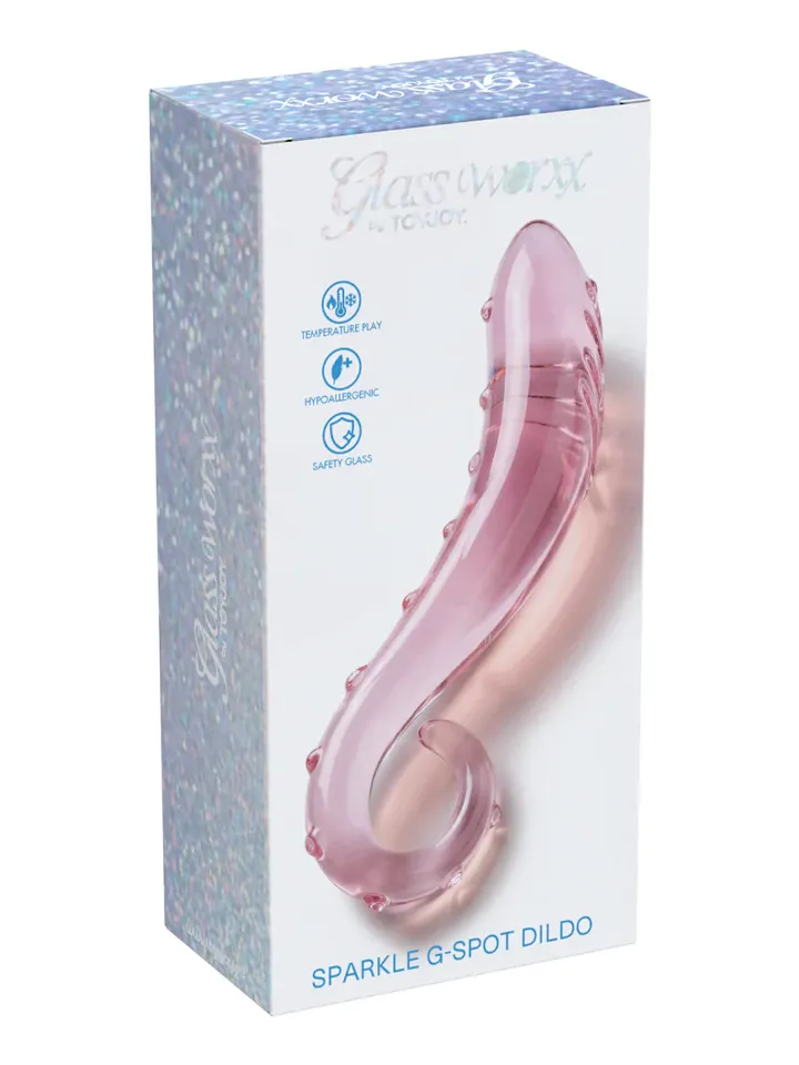 ToyJoy Glass Worxx Sparkle G-Spot Dildo - Stikla dildo 3 [full]