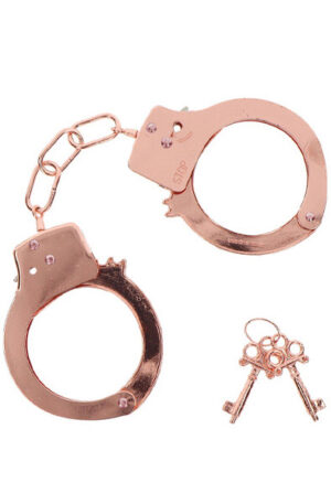 ToyJoy Metal Handcuffs Rose Gold - Rokudzelži 1