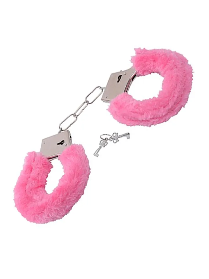 TOYZ4LOVERS Furry Handcuffs Pink - Rozā roku dzelži 1 [full]