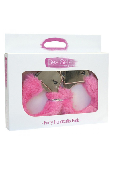 TOYZ4LOVERS Furry Handcuffs Pink - Rozā roku dzelži 2