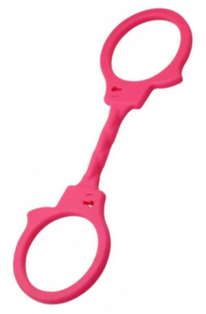 TOYZ4LOVERS Pink Silicone Handcuffs - Silikona roku dzelži 1