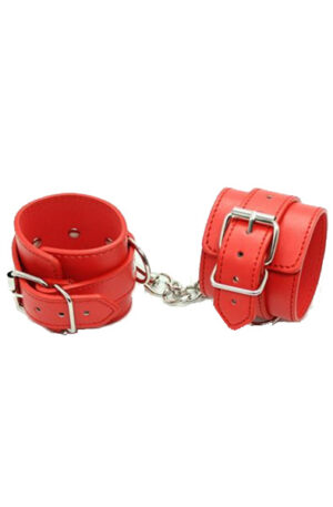 TOYZ4LOVERS Red Wrist Cuffs - Sarkani roku dzelži 1