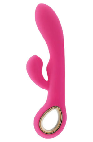 TOYZ4LOVERS Vibrator Rabbit Handy G-Double Touch Grip Pink - Trušu vibrators 1
