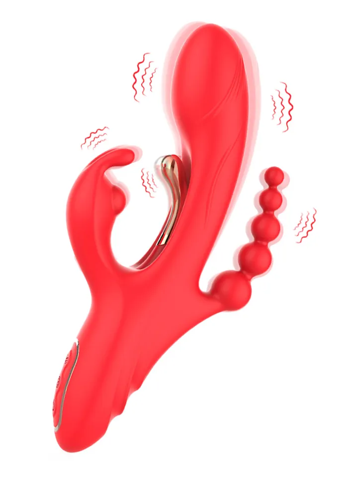 Trident Red Four-Point Vibrator - Trušu vibrators 1 [full]